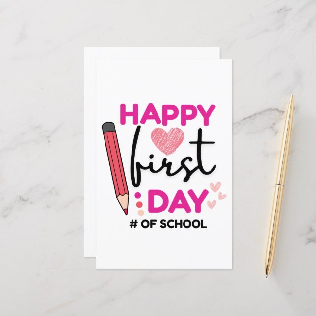 Lycklig första skoldagen, Cute Hearts (Fram/Back In Situ)