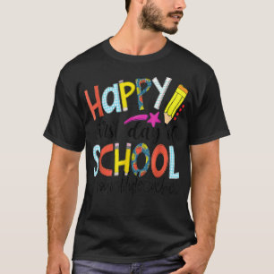 Lycklig första skoldagen i back to school substitu t shirt