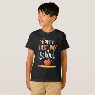 Lycklig första skoldagen t shirt
