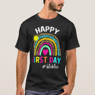 Lycklig första skollärardagen Back to school B T Shirt