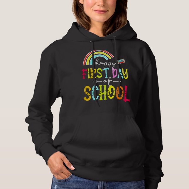 Lycklig första skollärardagen Back to school B T Shirt (Framsida)