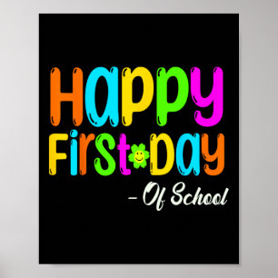 Lycklig första skollärardagen i Back to school S Poster
