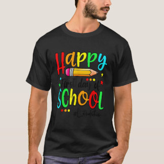 Lycklig första skollärardagen i Back to school T Shirt