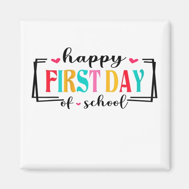 Lycklig första skollärardagen Student tillbaka til Magnet (Framsidan)