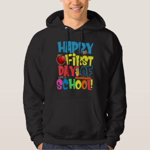 Lycklig första skollärardagen Studenter Girls Hoodie