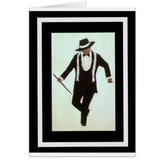 Lycklig fot hälsningskort