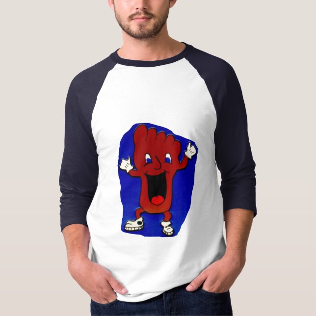 Lycklig fot, ledsen fot t-shirt (Framsida)