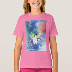 Lycklig fot pingvin tee shirt