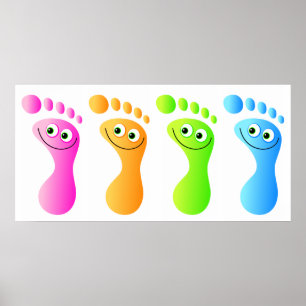 Lycklig fot poster