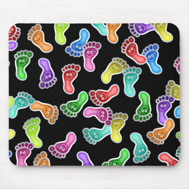 Lycklig fot tapet musmatta (Framsidan)