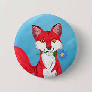 Lycklig Fox Knapp