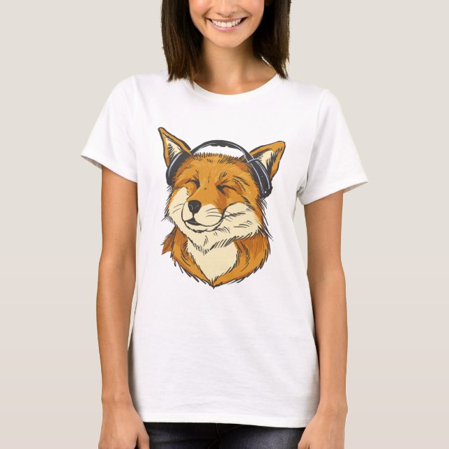 Lycklig Fox T-Shirt (Framsida)