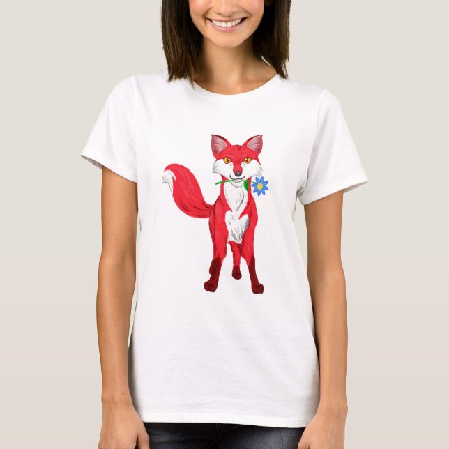 Lycklig Fox T-shirt (Framsida)