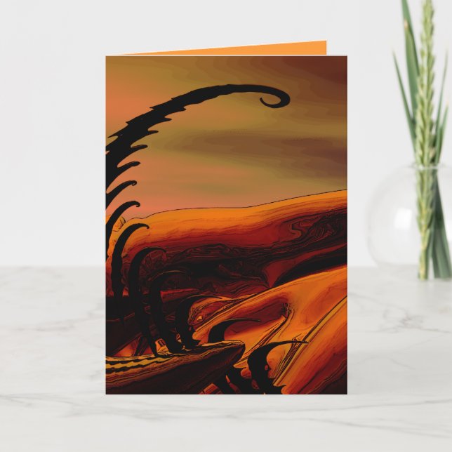 Lycklig fractalling helgkort (Framsida)