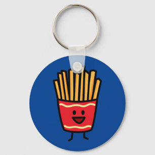 Lycklig Fransk Fries Nyckelring