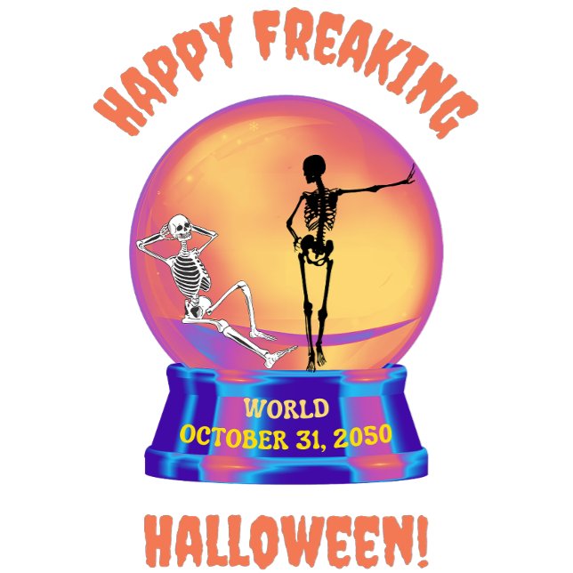 Lycklig Freaking Halloween T-Shirt (Skapare uppladdad)