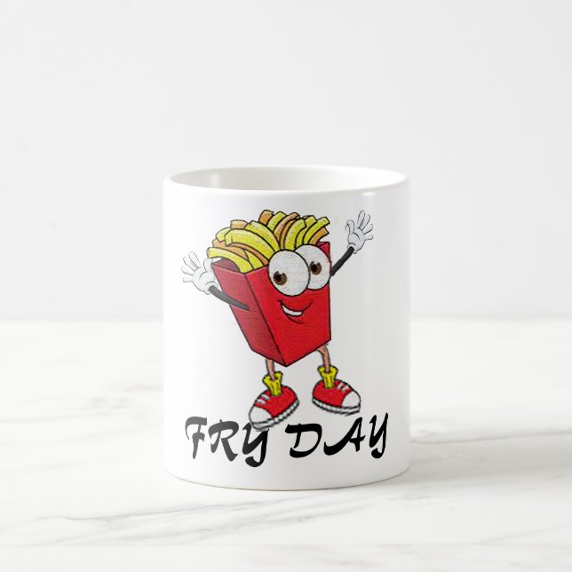 lycklig fredag-kaffet med rolig coola för rolig de kaffemugg (Center)