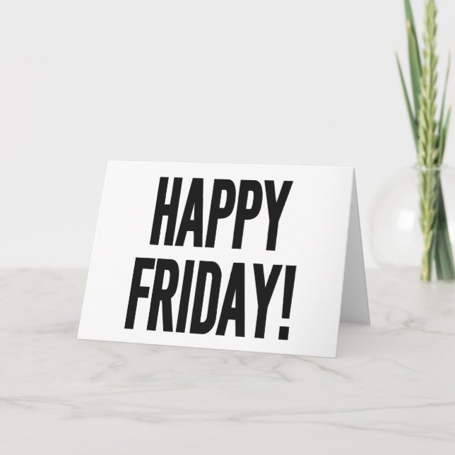LYCKLIG FREDAG! KORT (Framsida)