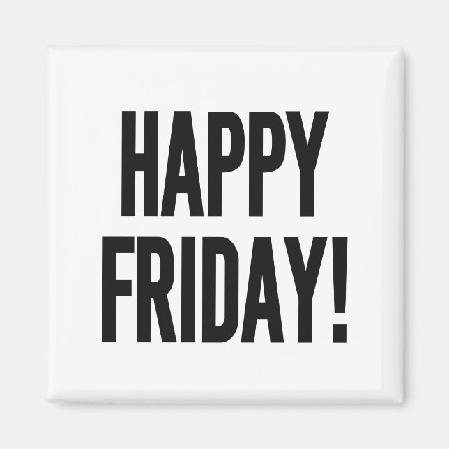 LYCKLIG FREDAG! MAGNET (Framsidan)