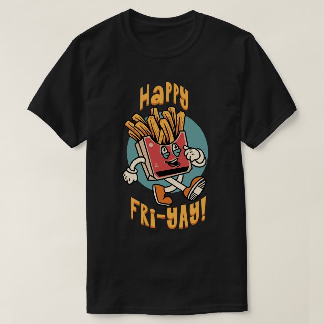 Lycklig Fri Yay T Shirt (Design framsida)