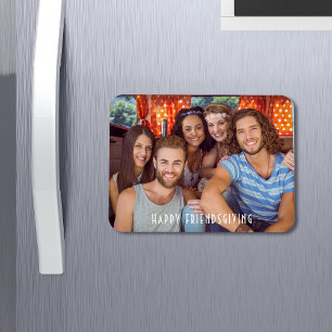 Lycklig Friendsgiving Thanksgiving Anpassningsbar  Magnet