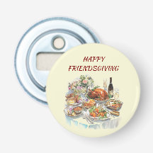 Lycklig Friendsgiving | Thanksgiving Flaska-öppnar
