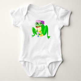 Lycklig Frog Baby Bodydräkt T Shirt