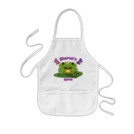 Lycklig Frog Children's Apron Barnförkläde