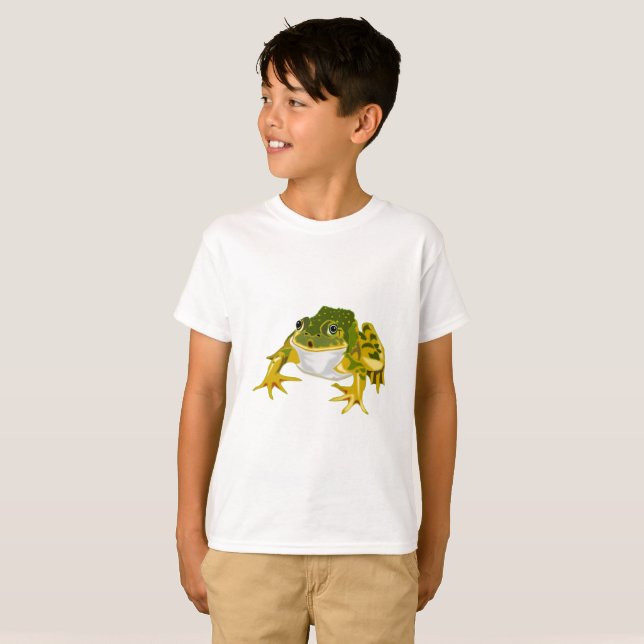 Lycklig Frog Funny T-Shirt (Hel framsida)