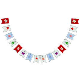 Lycklig Frog i Vår DECOR-Personligen Vimplar