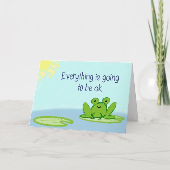 Lycklig Frog Kort (Framsida)