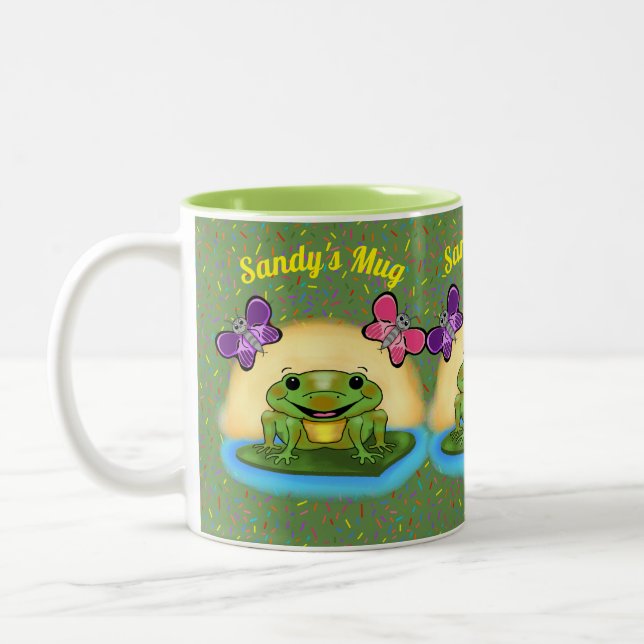 Lycklig Frog Mugg (Vänster)