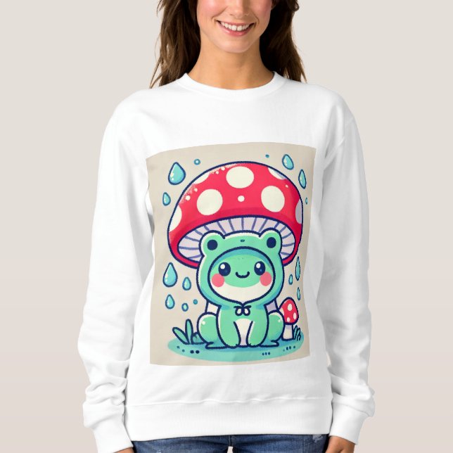 Lycklig Frog & Parbrella 🐸 ☔ T Shirt (Framsida)