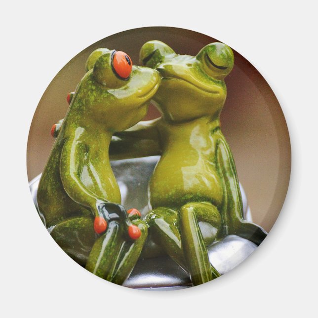 Lycklig Frogs Magnet (Framsidan)