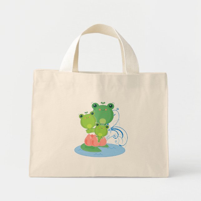 Lycklig Frogs Mini Tygkasse (Framsidan)