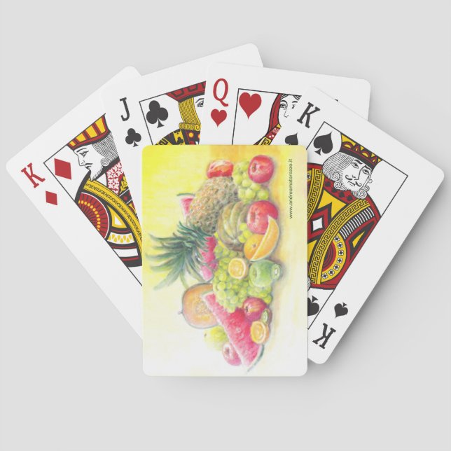 Lycklig frukter casinokort (Baksidan)