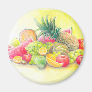Lycklig frukter magnet
