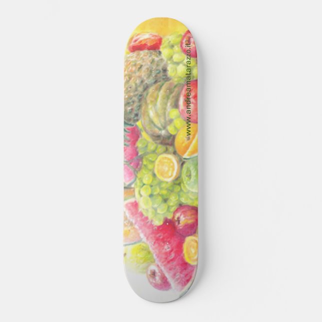 Lycklig frukter mini skateboard bräda 18,5 cm (Framsida)