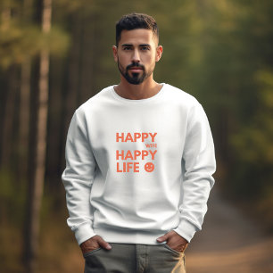 Lycklig-frun, Lycklig Life - Funny Giftermål-citat T Shirt