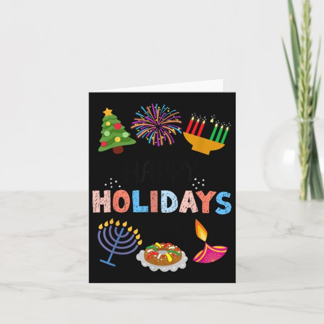 Lycklig Funny Helgdagars Diwali Kwanzaa Hanukkah C Kort (Framsida)