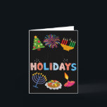 Lycklig Funny Helgdagars Diwali Kwanzaa Hanukkah C Kort<br><div class="desc">Lycklig Funny Helgdagar Diwali Kwanzaa Hanukkah jul</div>