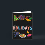 Lycklig Funny Helgdagars Diwali Kwanzaa Hanukkah C Kort<br><div class="desc">Lycklig Funny Helgdagar Diwali Kwanzaa Hanukkah jul</div>