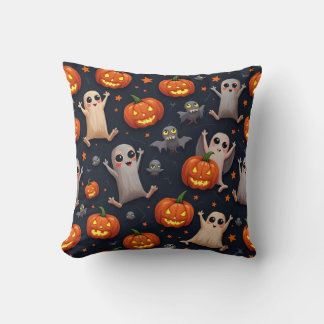 Lycklig-fyllning Halloween Cushion Kudde