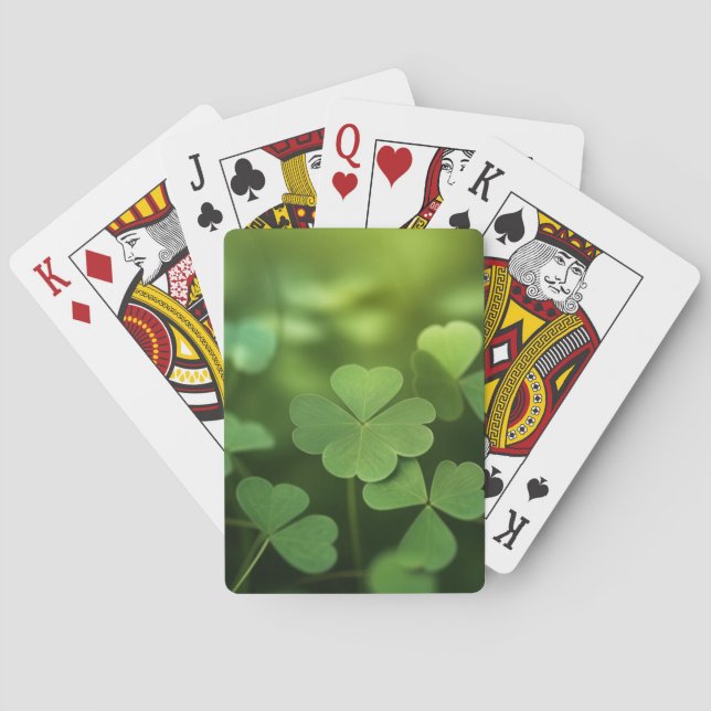 Lycklig Fyrklöver Casinokort (Baksidan)