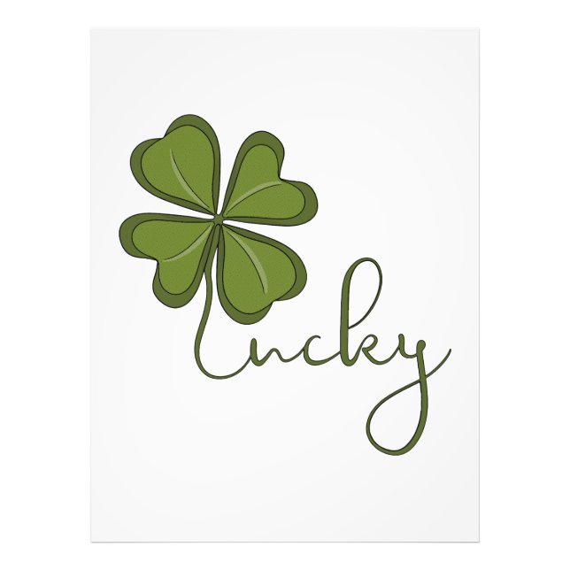 Lycklig Fyrklöver Fototryck (Framsidan)