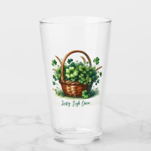 Lycklig Fyrklöver Irländsk Glas Kopp