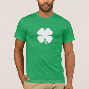 Lycklig Fyrklöver Irländsk T Shirt