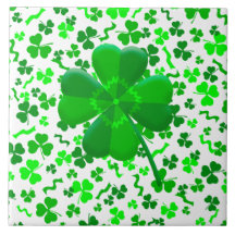 Lycklig Fyrklöver Shamrock Konfetti