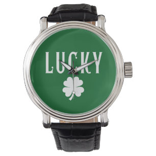 Lycklig Fyrklöver St Patrick's  Armbandsur