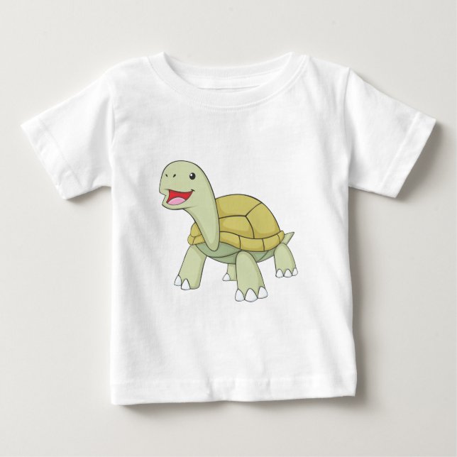 Lycklig Galapagos sköldpadda Tee (Framsida)